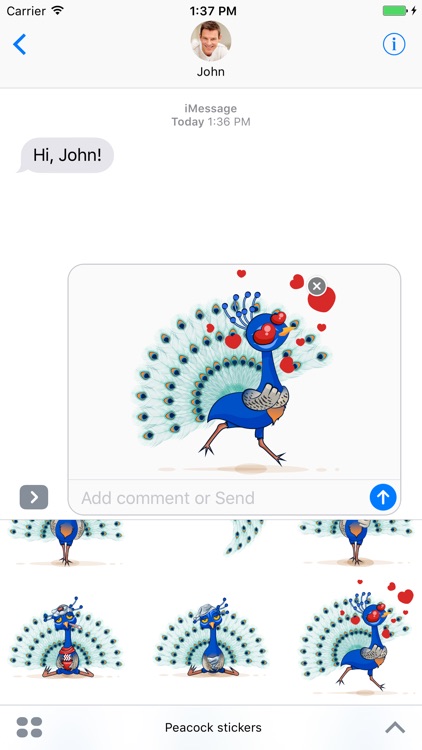 Peacock - Stickers for iMessage