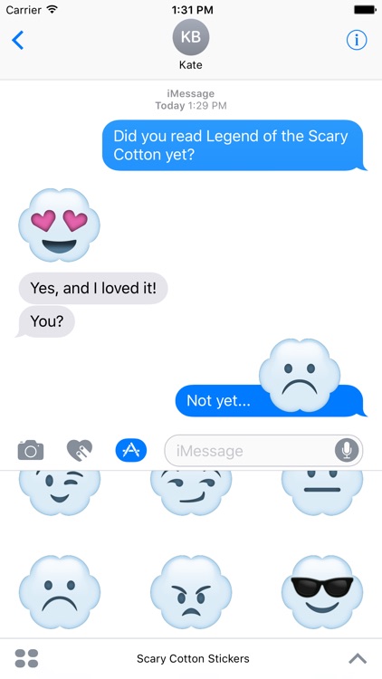 Scary Cotton Stickers