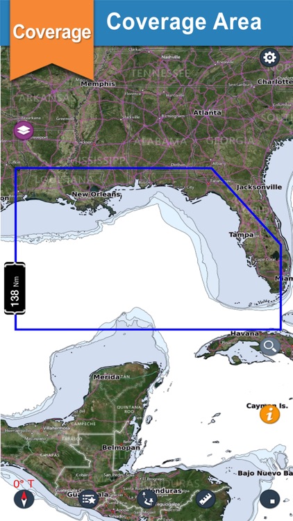 Florida Charleston - Key West offline nautical map