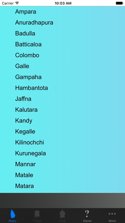 Sri Lanka District Maps and Capitals screenshot-4