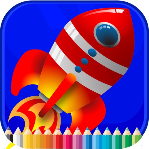 Spaceships Coloring Book - Activities for Kid