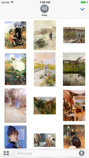 Carl Larsson Artworks Stickers