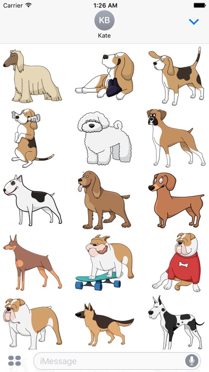 Doggy Dog Stickers iMessage