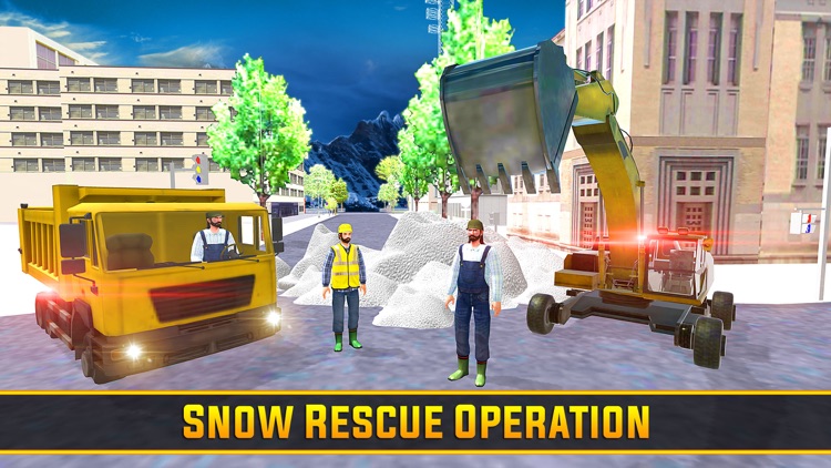 Heavy Snow Plow Truck Excavator Drive-r Simulator