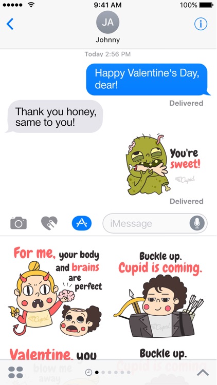 Zombie Valentine's Day Stickers