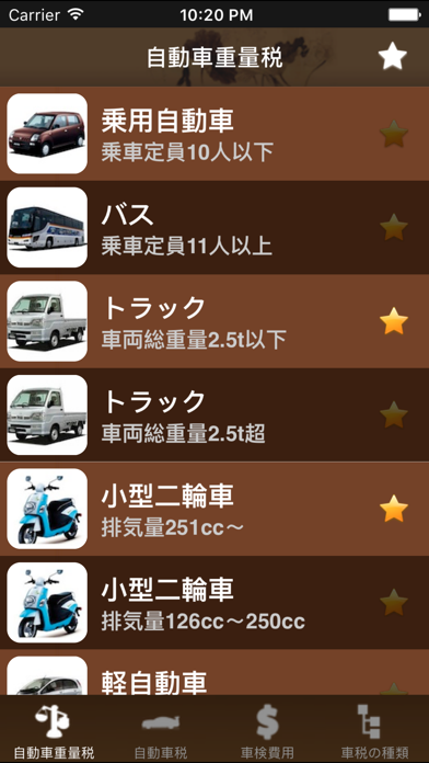 自動車の税金 screenshot1