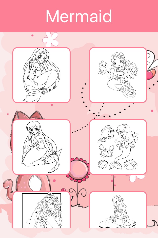 Mermaid Princess Coloring Book: Learn to color screenshot 3
