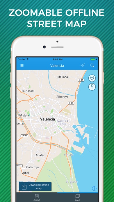 How to cancel & delete Valencia Travel Guide with Offline Street Map from iphone & ipad 3