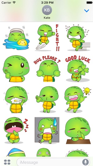 Pura the funny turtle 6 for iMessage Sticker(圖2)-速報App