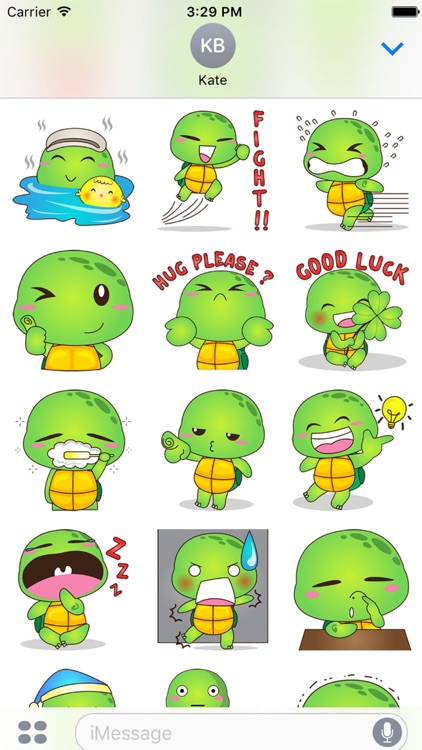 Pura the funny turtle 6 for iMessage Sticker