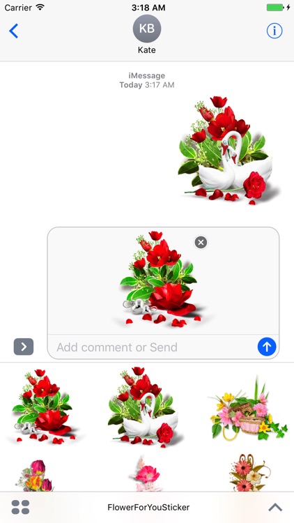 Flower For You Sticker