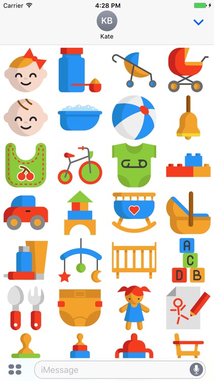 Toddlers Stickers - Emoji For Young Parents