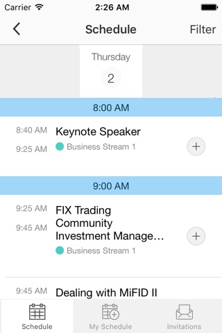 EMEA FIX Events App screenshot 4