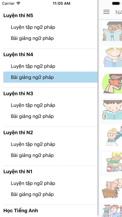 How to cancel & delete Ngữ Pháp tiếng nhật N1, N2, N3, N4, N5 from iphone & ipad 4