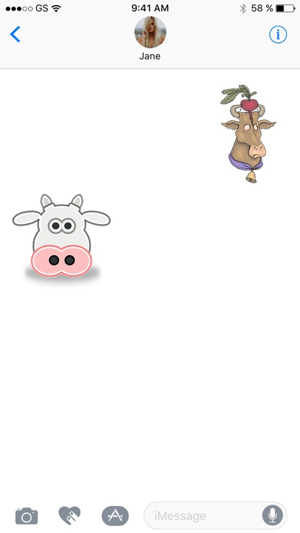 Farm Cows Four Sticker Pack