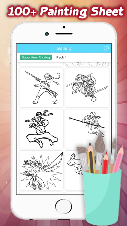 Man SuperHero Coloring  Book For Kid screenshot-3