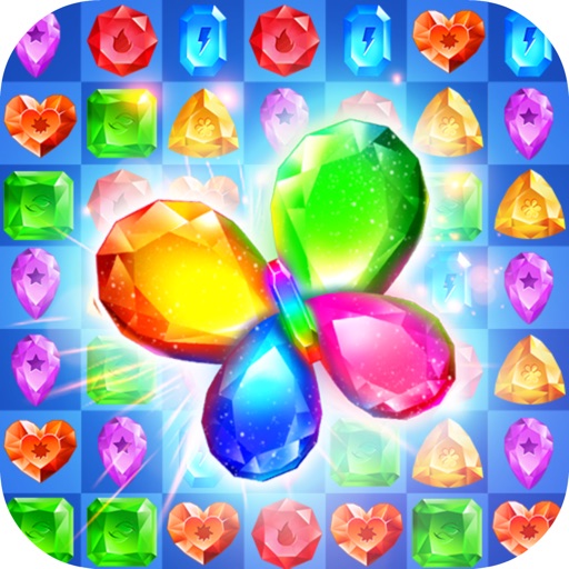 Gems Blast Sparkle Match 3 HD iOS App