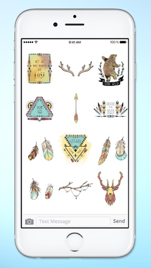 Wild and Free Boho Chic Style Sticker Pack(圖5)-速報App