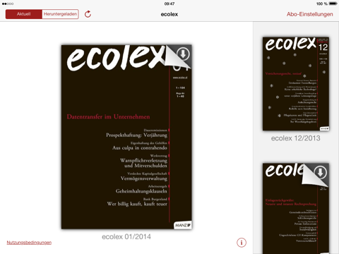 ecolex - ZS Wirtschaftsrecht screenshot 2