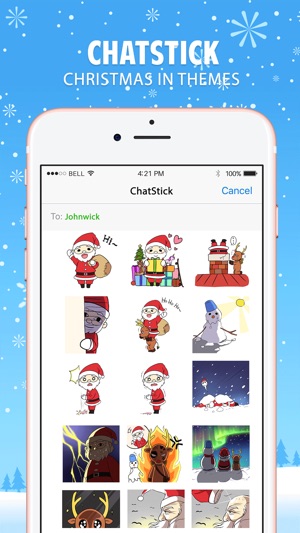 Merry Christmas Cartoon Stickers for iMessage Free(圖1)-速報App