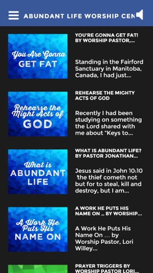 Abundant Life Worship Center(圖3)-速報App