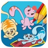 Toddlers Games Coloring Cat And Friends Version