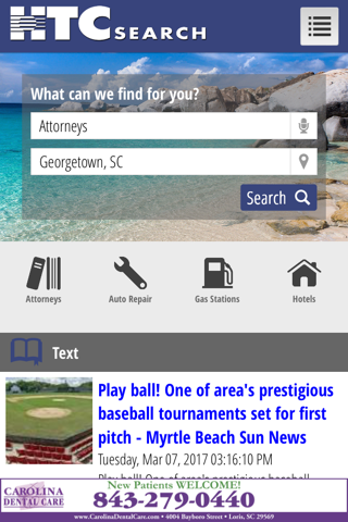HTC Yellow Pages - náhled