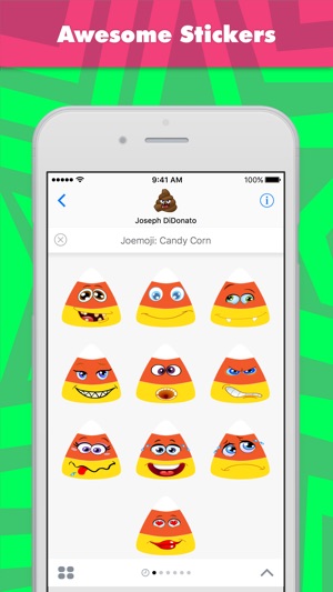 Joemoji: Candy Corn stickers by Joemoji