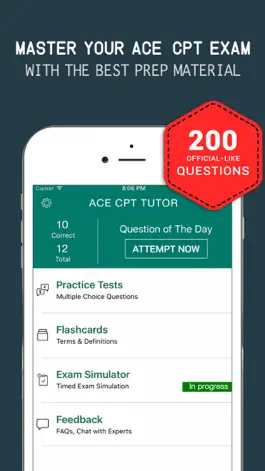 Game screenshot ACE CPT Practice Exam Prep 2017 - Q&A Flashcards mod apk