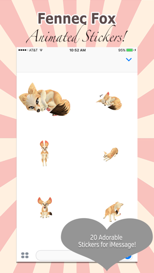 Fennec Fox Sticker Pack - Animated and Adorable(圖3)-速報App