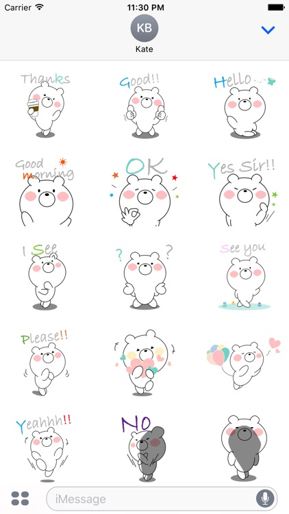 Bear message