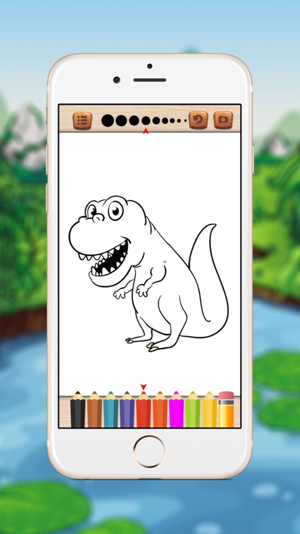 Happy Dinosaur Coloring Book For Kids screenshot-4