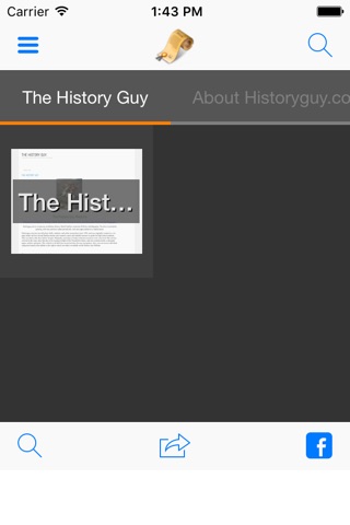 The Historyguy.com  Mobile App screenshot 2