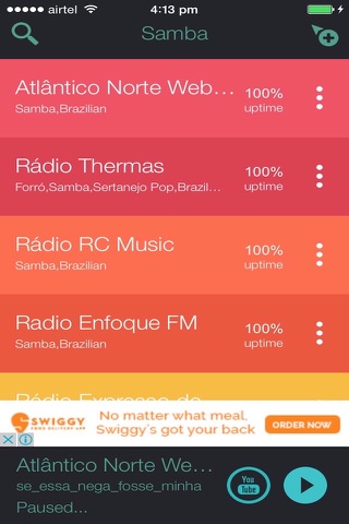 Samba Music Radio Stations screenshot 2