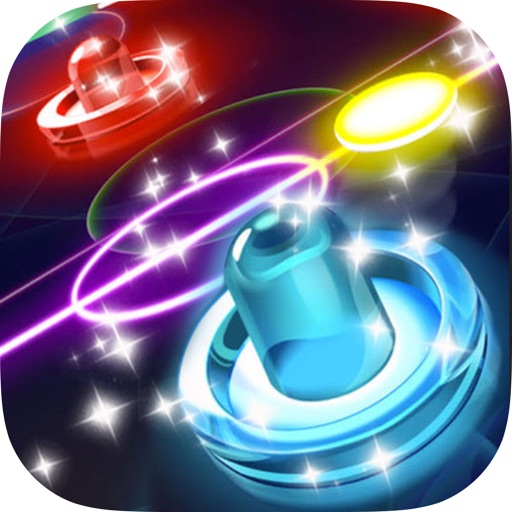 Glow Hockey HD - 2 Player Neon Light Air Hockey iOS App