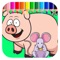 Kids Coloring Games Page Pep Pig And Mouse