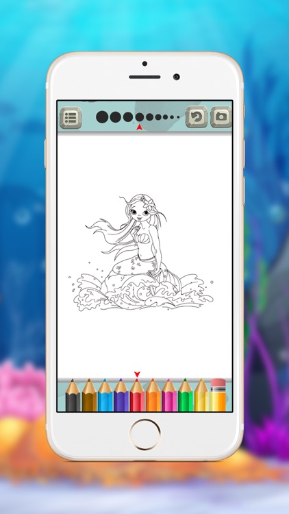 Mermaid Princess Coloring Book