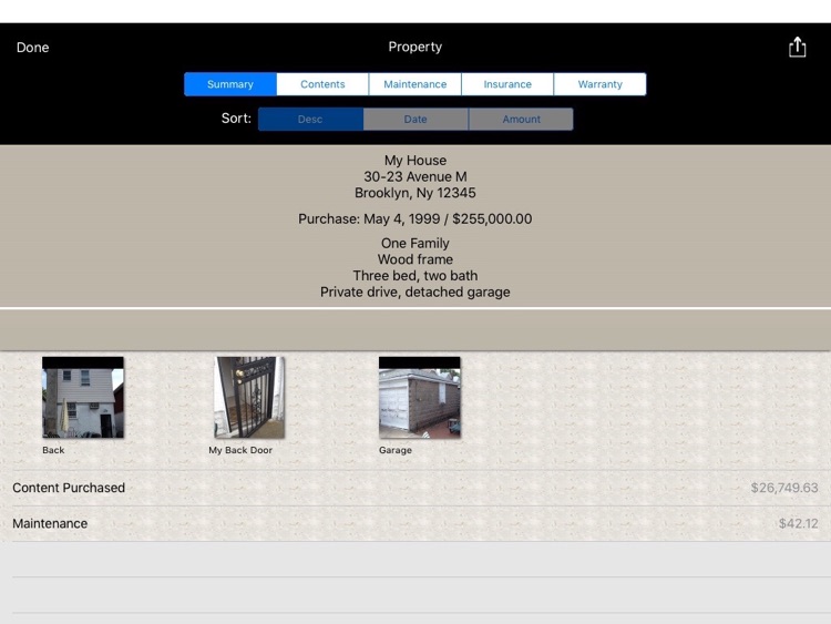 Your Household Inventory