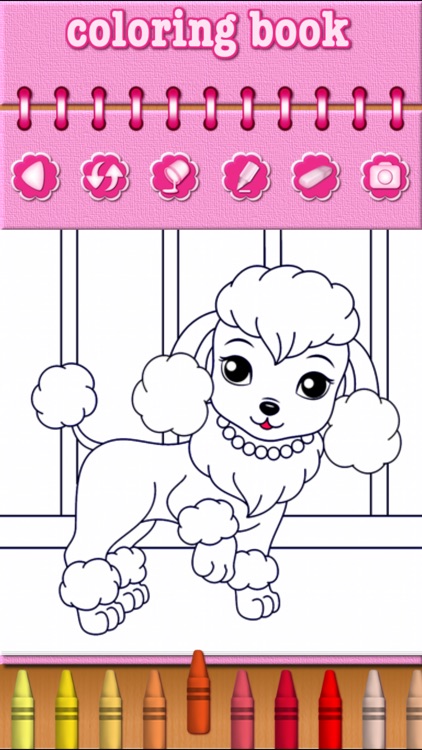 Puppy Dog Coloring Book for Kids screenshot-3