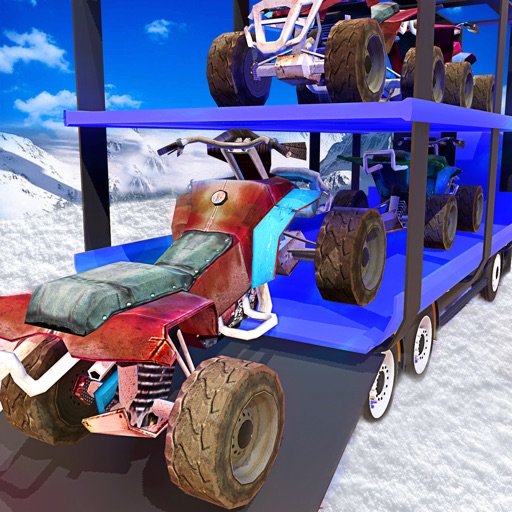 Snowmobile Transport Truck - Snow Blower Driving iOS App