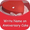 Name On Anniversary Cake Pic