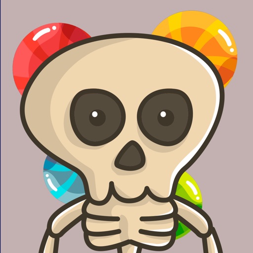 Ghost Skeleton Bubble Shooting Icon