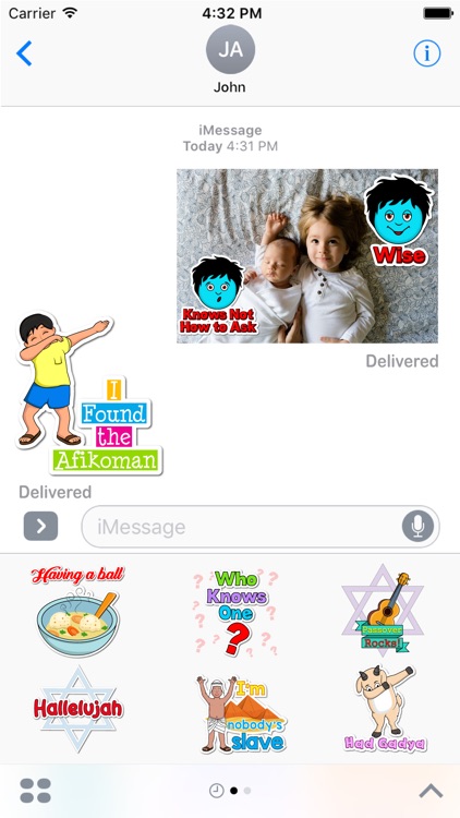 Passover Haggadah- Jewish Holiday Sticker Pack screenshot-3