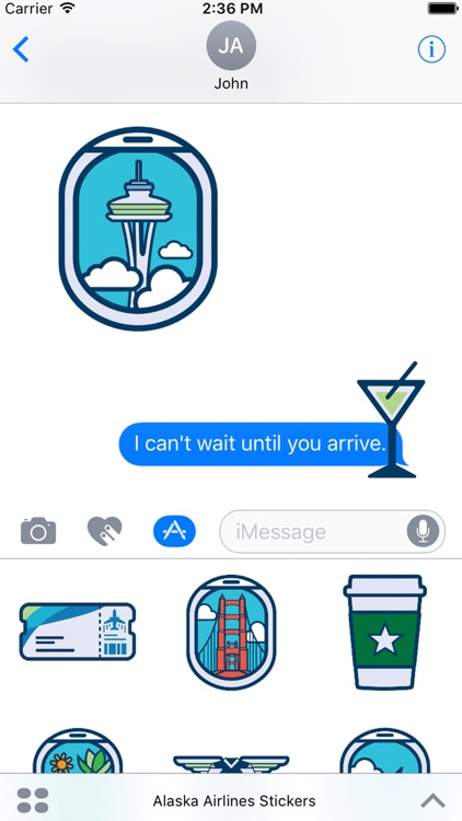 Alaska Airlines Stickers
