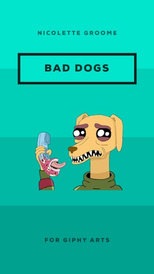 Bad Dogs. Animated Stickers by Nicolette
