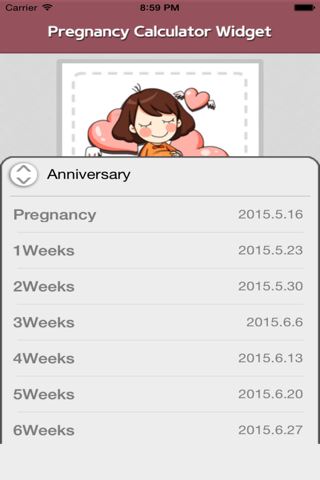 Pragnancy Calculator Widget screenshot 3