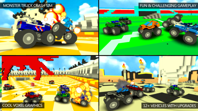 Blocky Monster Truck Smash