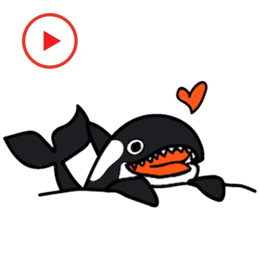 Dolphin Animated Love icon