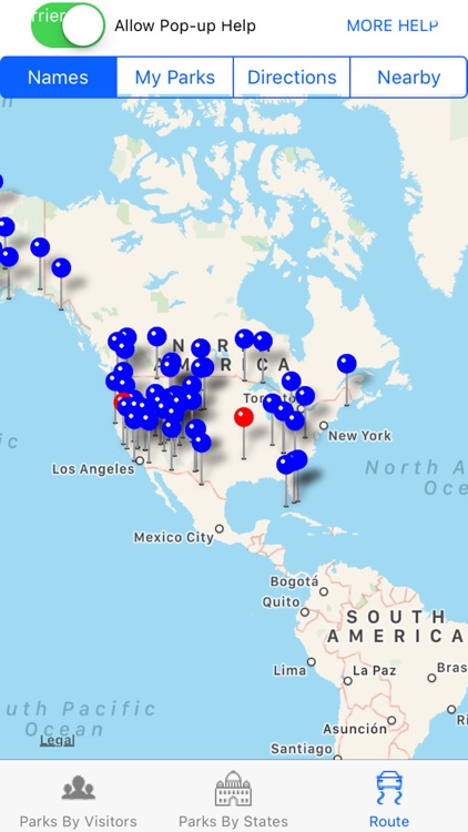 National Parks Most Popular Trip Panner