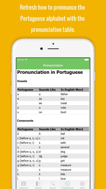 Portuguese Flashcards with Pictures